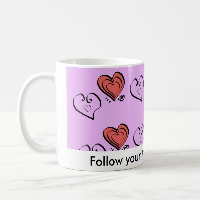 Mug Suivez vos véritables désirs de coeur (Gauche)