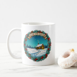Mug Suivez votre chemin Accueil Cabine de Noël Scène