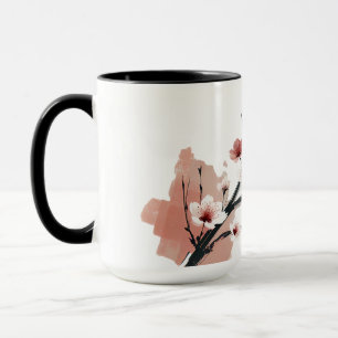 Mug Sumi-e de fleurs de cerisier