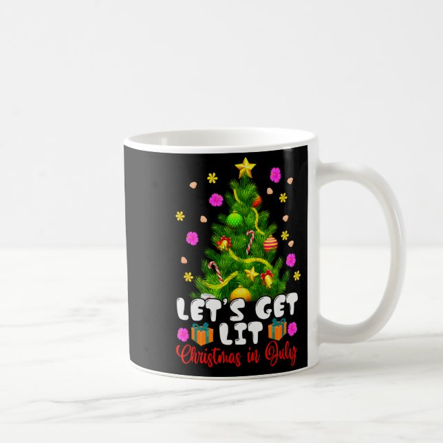 Mug Summer Lets Get Lit Christmas In July Trocal Chris (Droite)