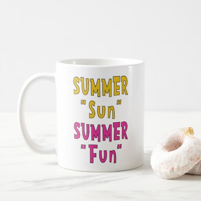 Mug Summer Sun Summer Fun (Avec donut)