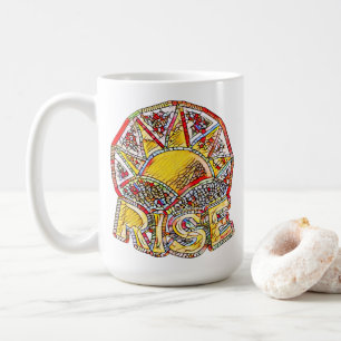 Mug Sun Rise en verre tendu ~ Message d'application