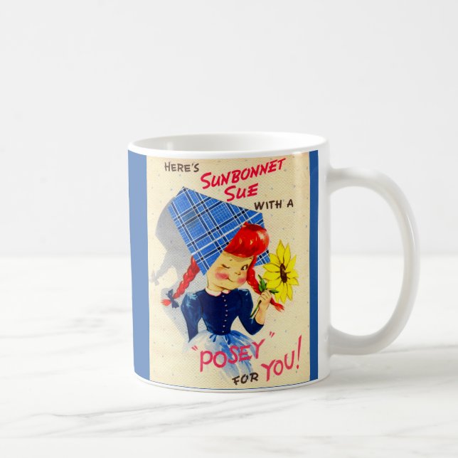 Mug Sunbonnet Sue 1940 a un posy pour vous (Droite)