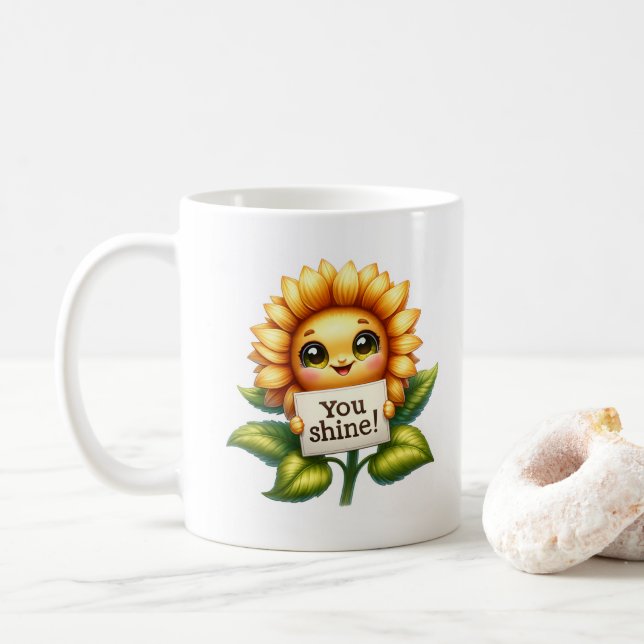 Mug Sunflower Cutie  (Avec donut)