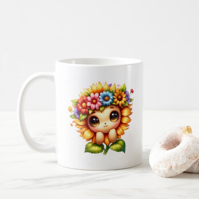 Mug Sunflower Cutie  (Avec donut)