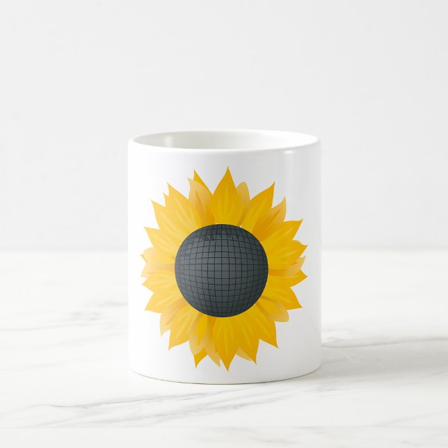 Mug Sunflower Disco Ball Retro Party Vibe (Créateur téléchargé)
