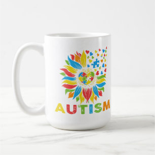 Mug Sunflower Sensibilisation sur l'autisme Day Lozzle