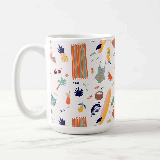 Mug Sunny Beach Fun Motif (Gauche)