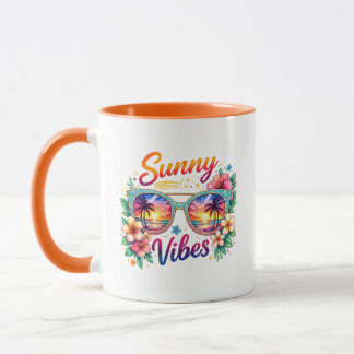 Mug Sunny Vibes Tropical Sunset Sunglasses Two-Tone 