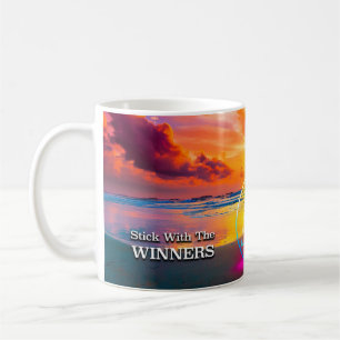 Mug Sunrise Slogan de Récupération Restez Avec Les