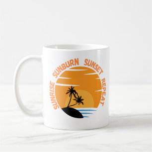 Mug Sunrise Sunburn Sunset Répétition