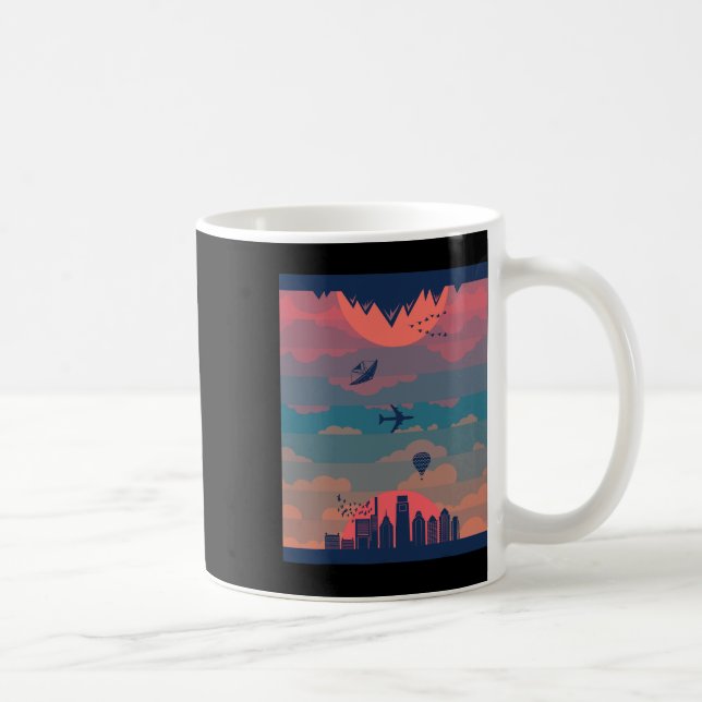 Mug Sunrise Sunset Cycle Of Day And Night Earth 360 (Droite)