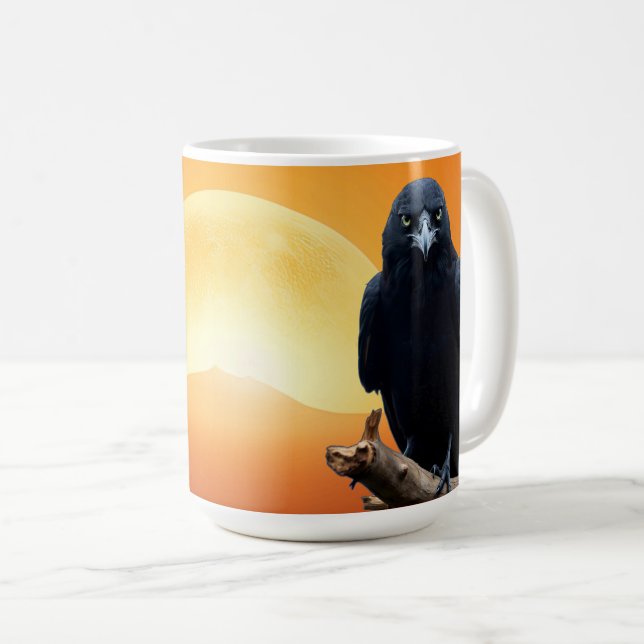 Mug Sunrise Wild Nature Crow-Bird (Devant droit)