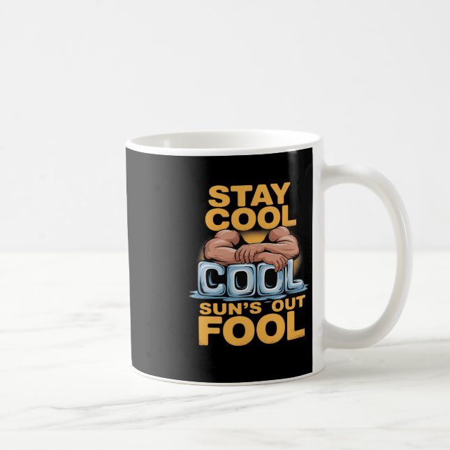 Mug Sun's Out Fool amusant Humour de construction de c (Droite)