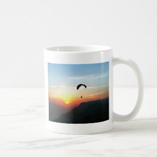 Mug Sunset Paraglide Wanderlust Extreme Sports Art