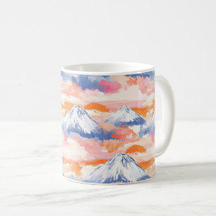 Mug Sunset Peaks – Paysage de rêve de la montagne doré
