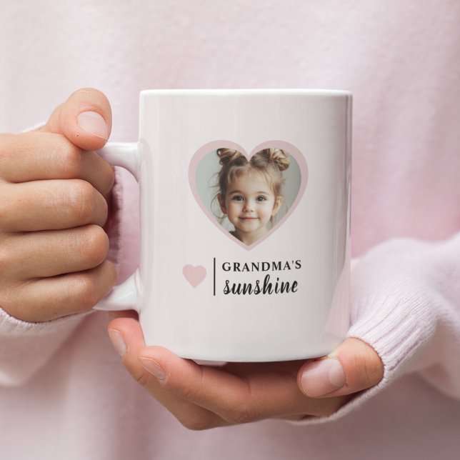 Mug Sunshine de grand-mère - rose personnalisé (Créateur téléchargé)