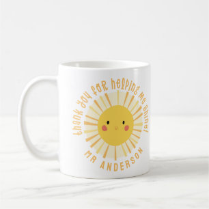 Mug Sunshine merci professeur moderne élégant