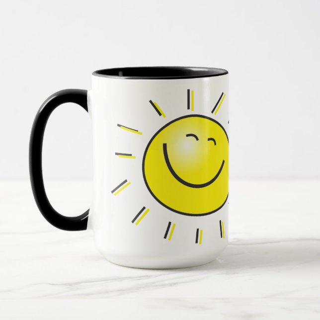 Mug Sunshine Personnalisé De 15 oz Créé Par Zazz_i (Gauche)