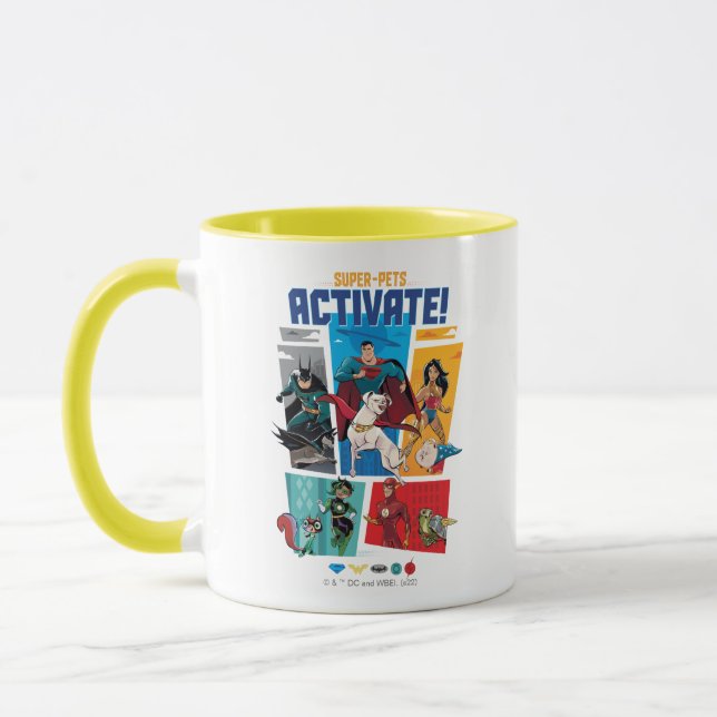 Mug Super-Animaux & Justice League - Activez ! (Gauche)