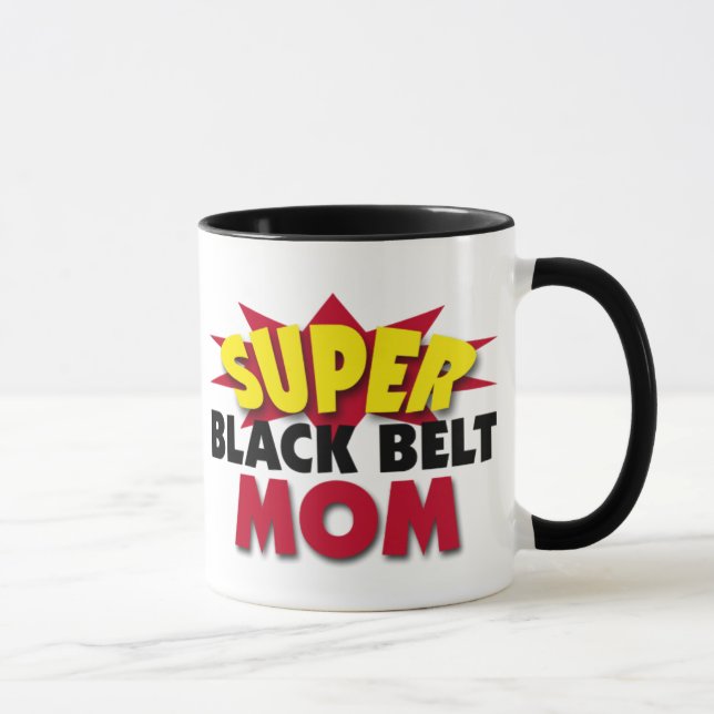 Mug Super Black Belt Maman (Droite)
