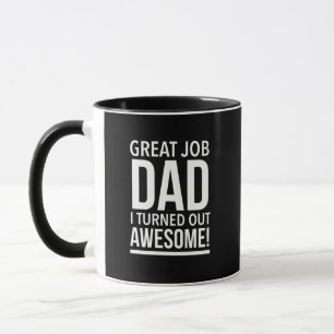 Mug Super boulot papa j'ai fait une fête des pères gén
