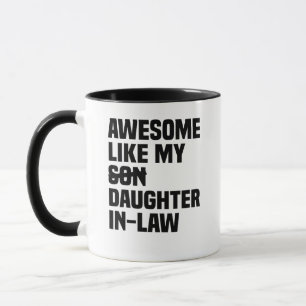 Mug Super Comme Ma Fille De Famille De Fille De Belle-