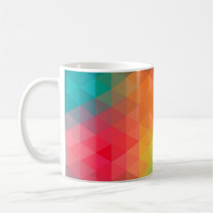 Mug Super cool tendance triangles colorés motif