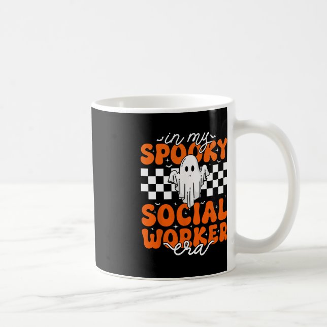 Mug Super Dans Mon Travail Social Éffrayant Era Cute G (Droite)
