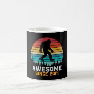 Mug Super depuis 2014 Anniversaire Bigfoot Retro
