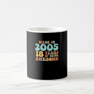 Mug Super Fait En 2005 18 Ans D'Être Étonnant