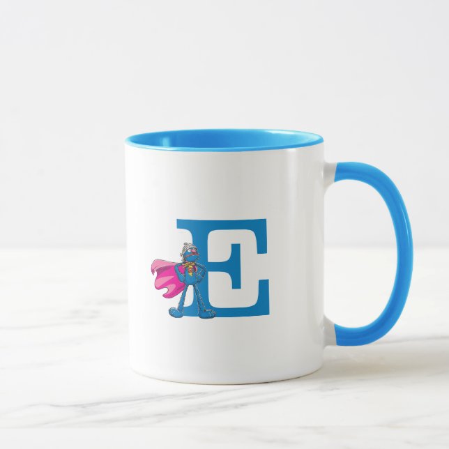 Mug Super Grover Monogramme E (Droite)