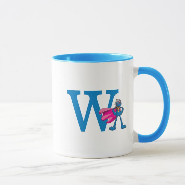 Mug Super Grover Monogramme W (Droite)