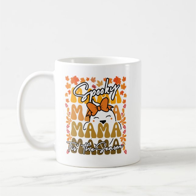 Mug Super Halloween maman tombe le mignon fantôme de H (Gauche)
