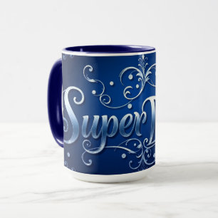 Mug Super Papa héros du café