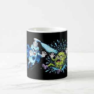 Mug Super Sanitizer vs. Germ Monster