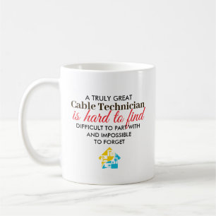 Mug Super Technicien de Câble Cadeau de Nom Personnali
