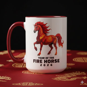 Mug Superbe année chinoise du Cheval de Feu 2026