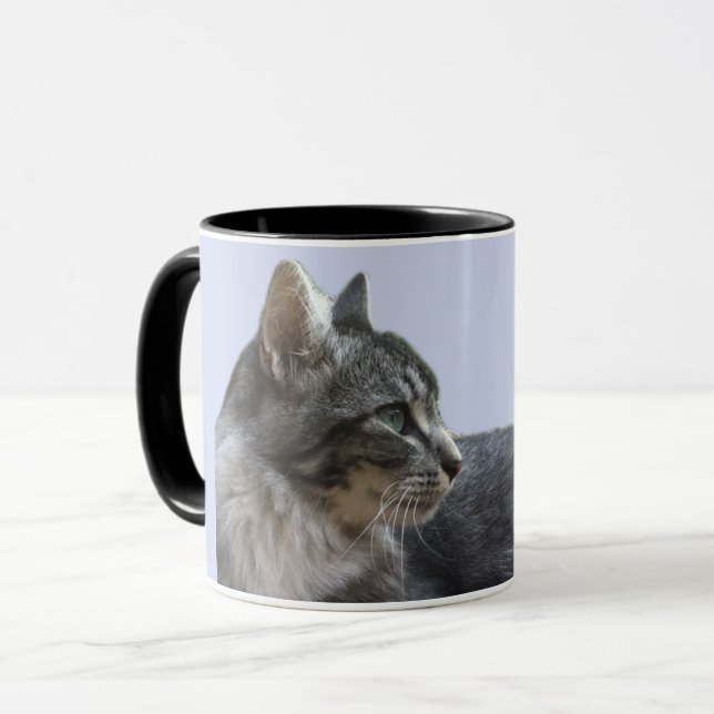 Mug Superbe Chat en retrait (Devant gauche)