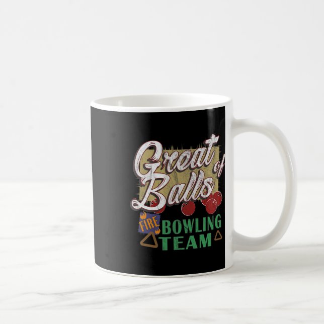 Mug Superbe équipe de bowling Great Fire Tee Pin vinta (Droite)