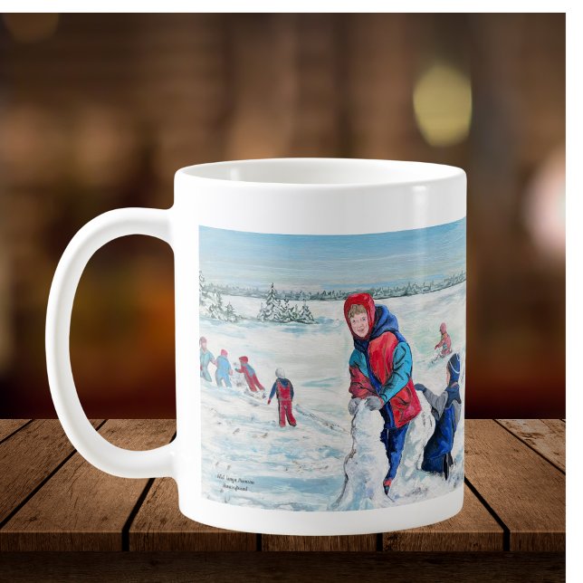 Mug Superbe première chute de neige en hiver (Classic Winter Landscape and Holiday Scene.)