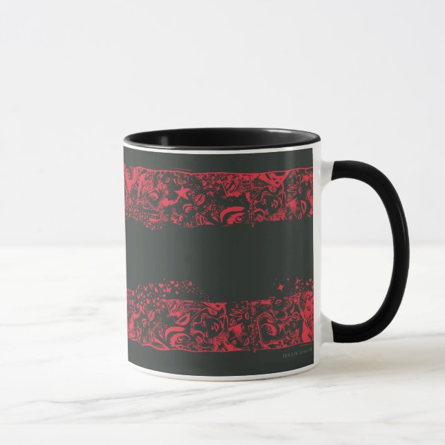 Mug Supergirl Black et Red Line Motif (Droite)