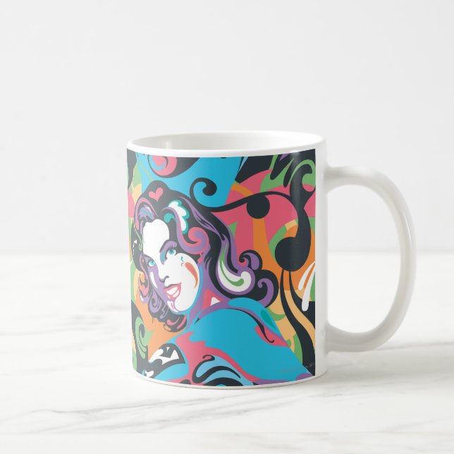 Mug Supergirl Color Splash Swirls Pattern 1 (Droite)