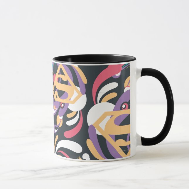 Mug Supergirl Color Splash Swirls Pattern 8 (Droite)