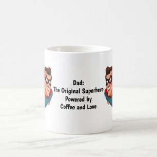 Mug Superhero papa personnalisé