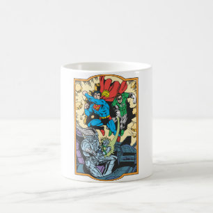 Mug Superman & Green Lantern Combat Brainiac