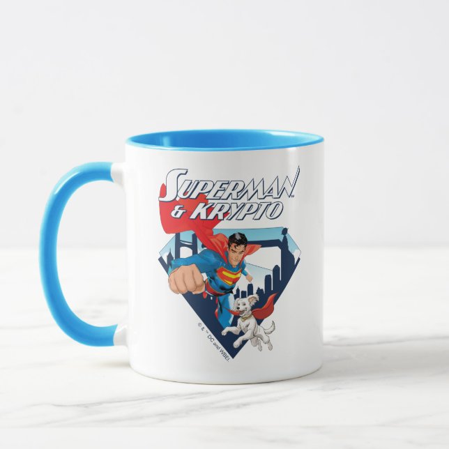 Mug Superman & Krypto Soar (Gauche)