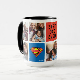 Mug Superman S-Shield   Meilleur papa photo Collage
