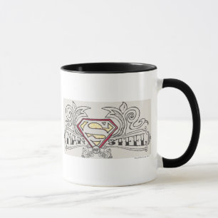 Mug Superman Stylisé Logo Texture