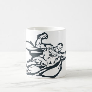 Mug Superman vole à droite